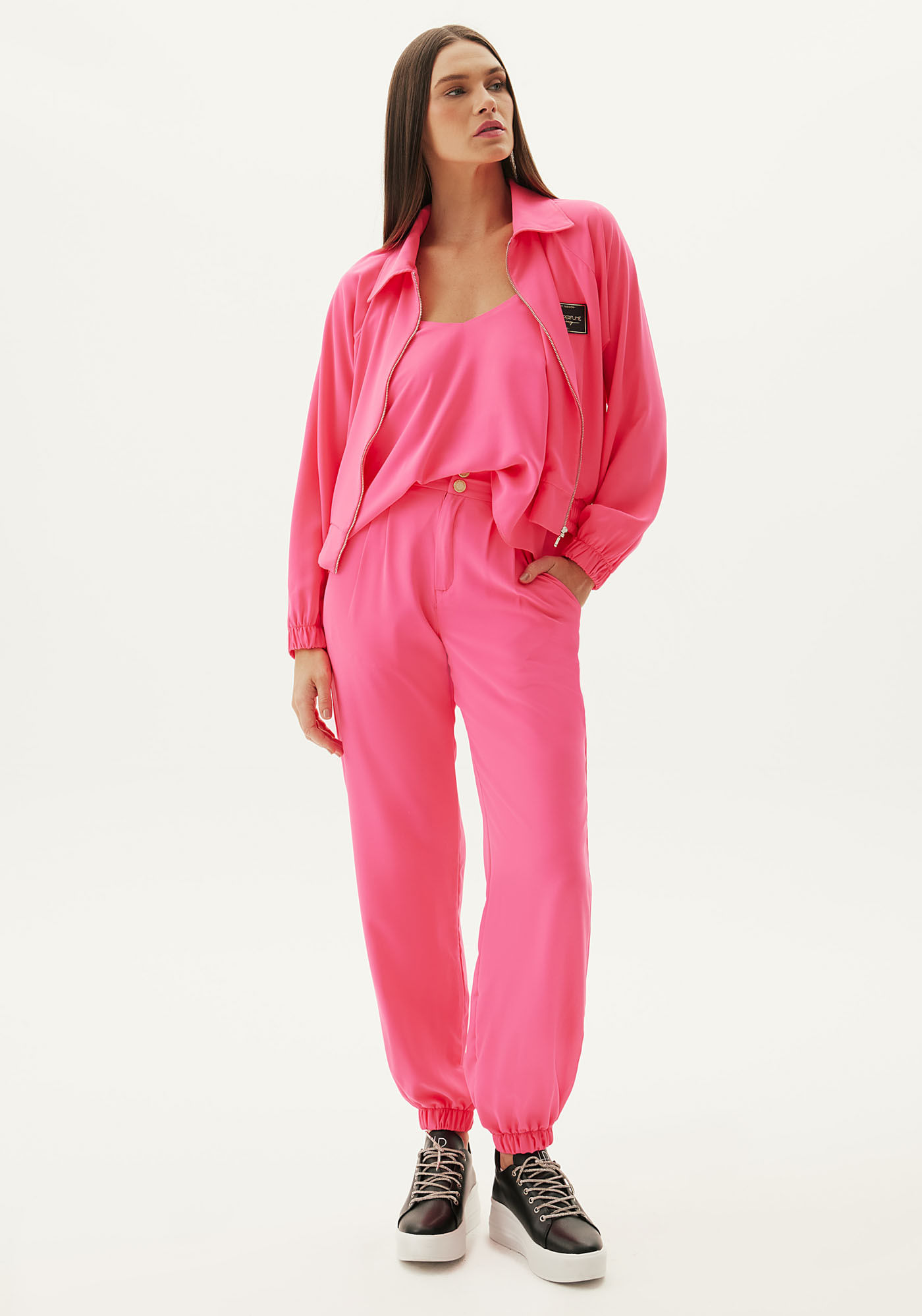 Calça Jogging Cintura Média