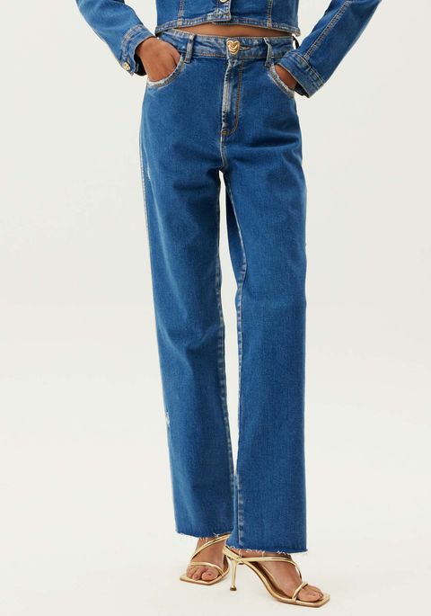 Calça Jeans Straight Super High
