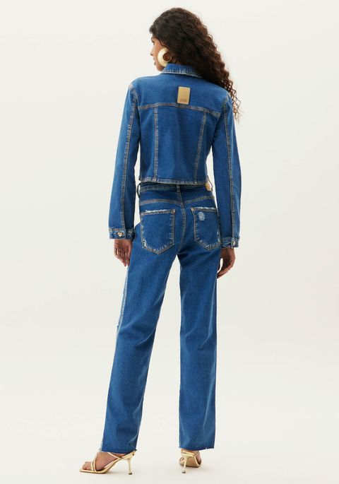 Calça Jeans Straight Super High