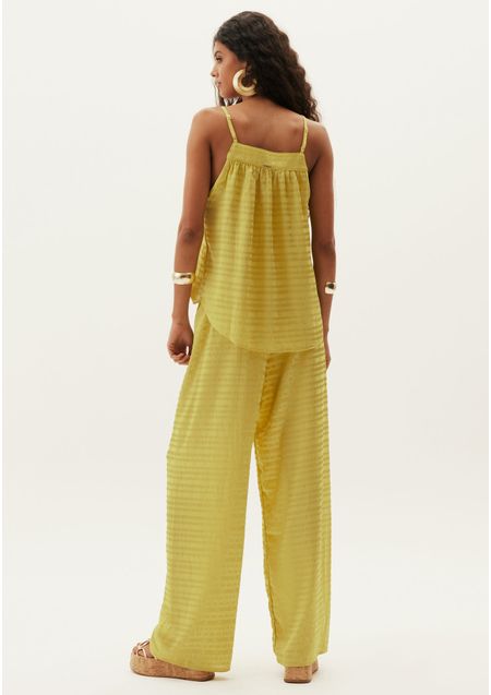 Calça Wide Leg Cintura Alta