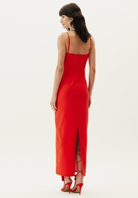 Vestido Super Midi Bordado