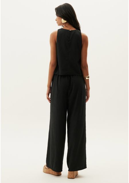 Calça Wide Leg Cintura Alta