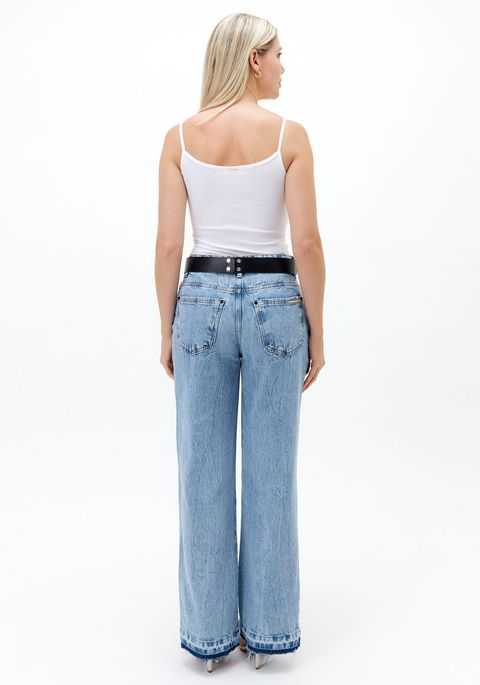 Calça Jeans Full Length High