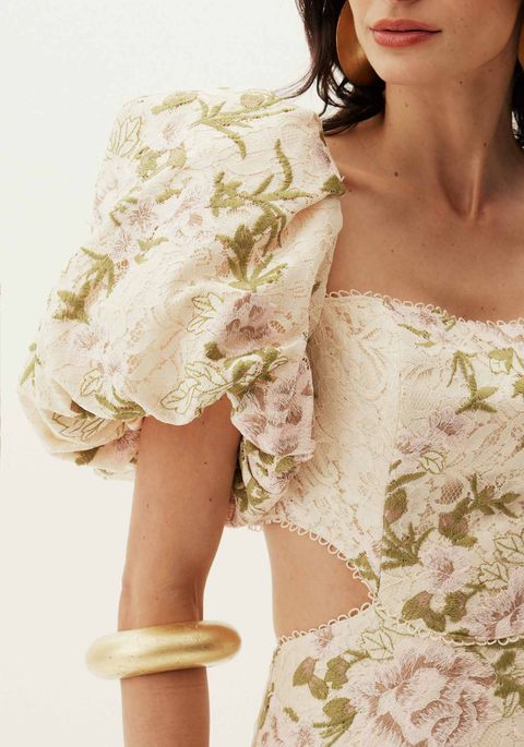 Vestido Manga Curta Com Cut Out