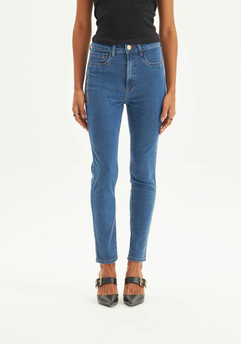 Calça Jeans Ankle Cintura Alta