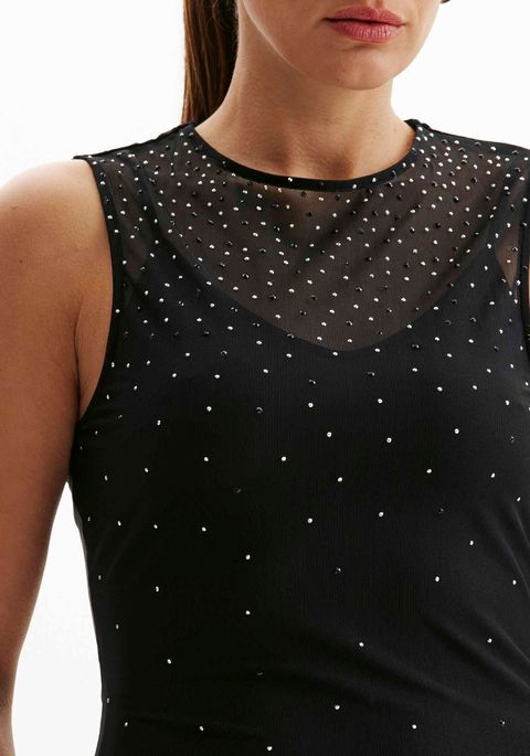 Vestido Curto Com Brilhos