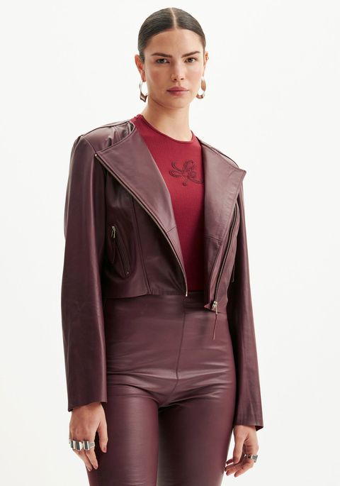 Jaqueta De Couro Biker