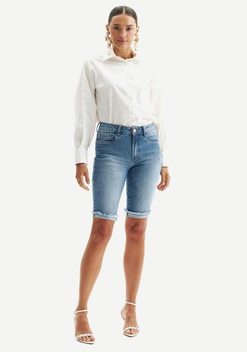 Bermuda Jeans Ciclista High