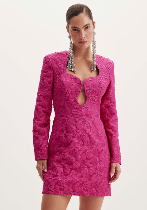 Vestido Jacquard Curto