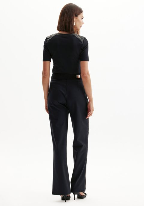 Calça Full Length Cintura Alta