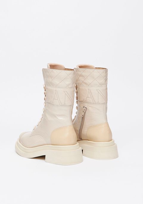 Coturno Couro Cano Alongado