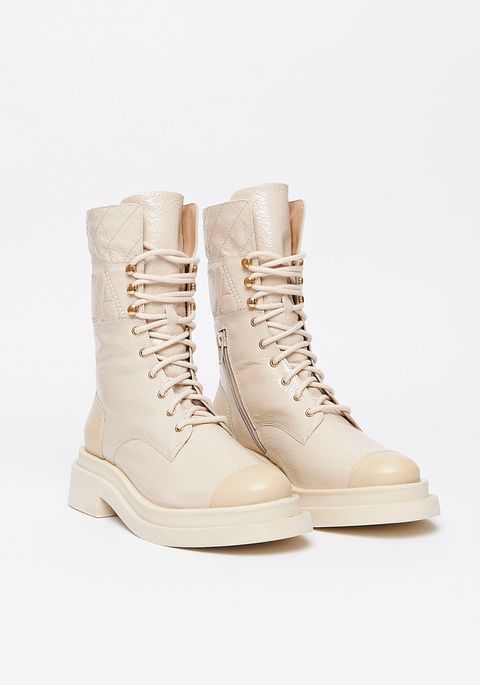 Coturno Couro Cano Alongado