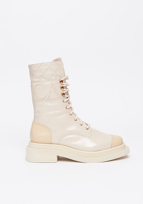 Coturno Couro Cano Alongado