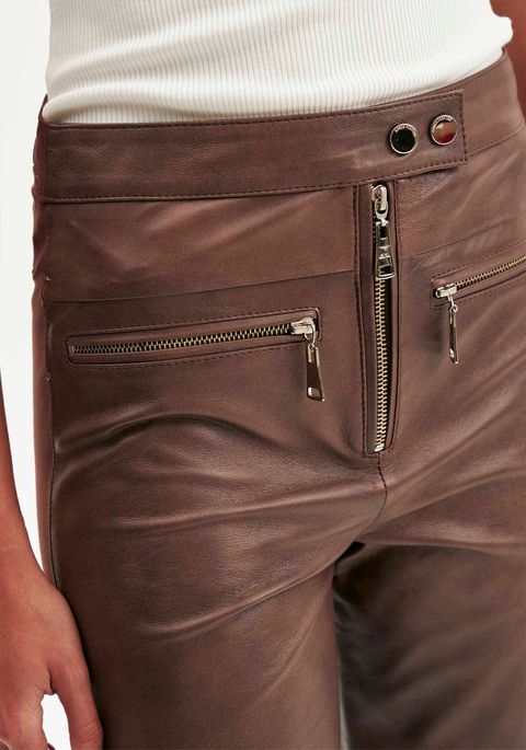 Calça De Couro Skinny