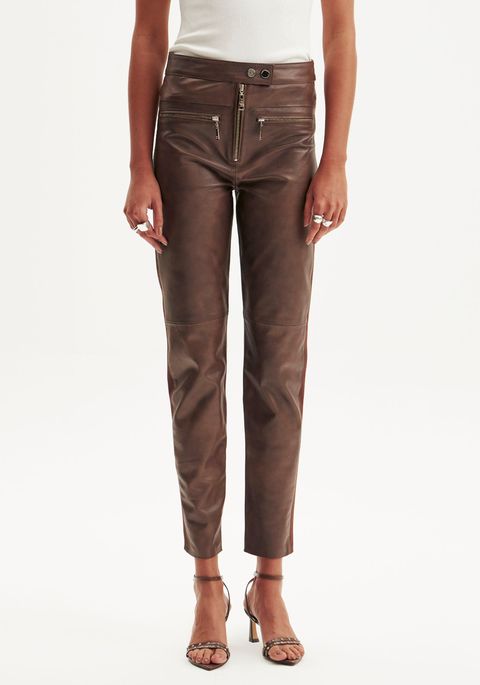 Calça De Couro Skinny
