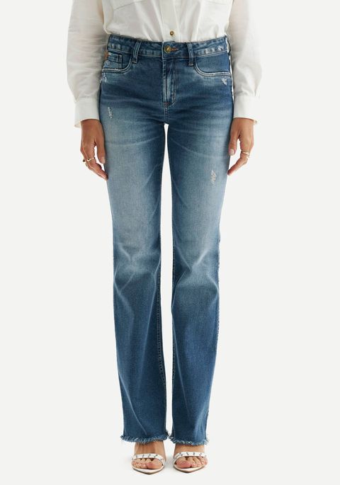 Calça Jeans Atena Flare High