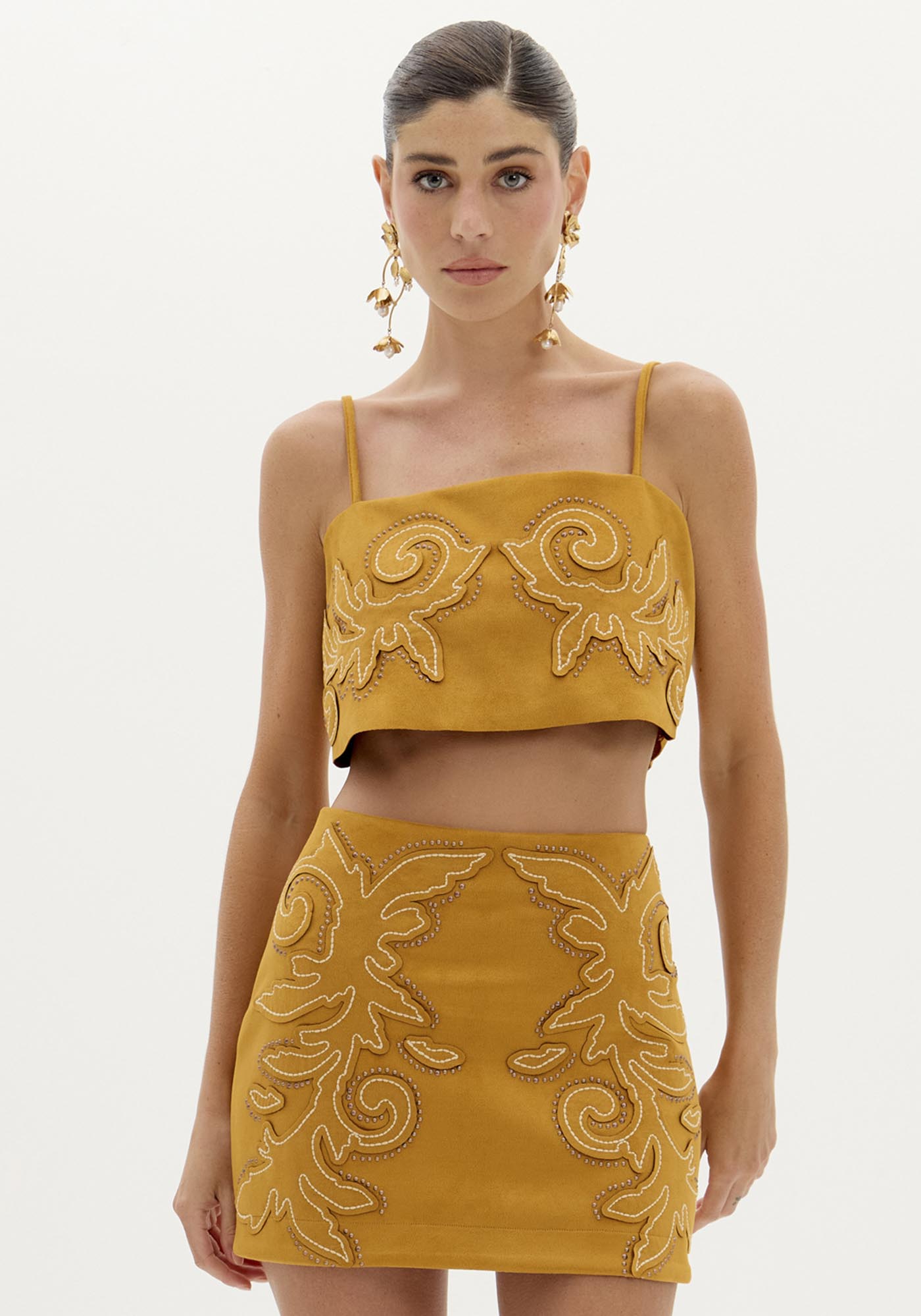 Blusa De Alça Com Aplicação