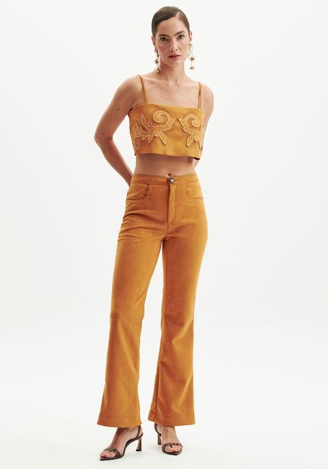 Calça Flare Cintura Alta