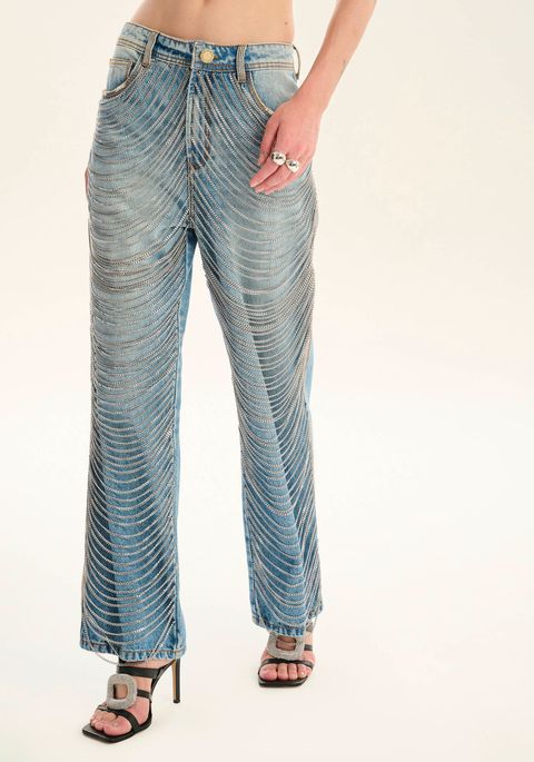 Calça Jeans Full Length Super High