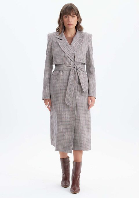 Trench Coat Super Midi Faixa