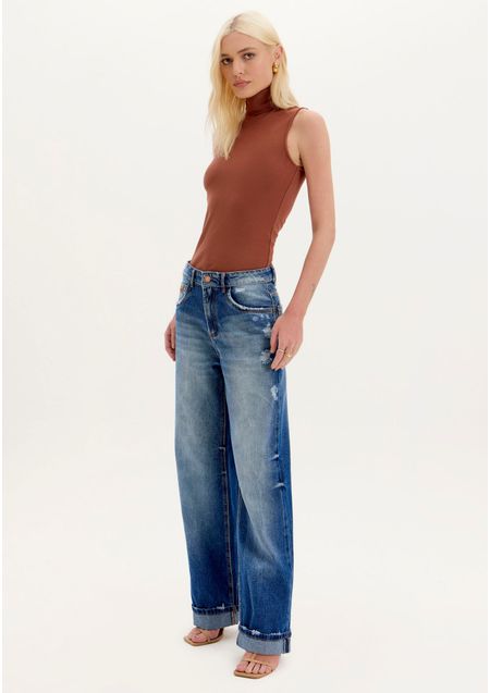 Calça Jeans Full Length High