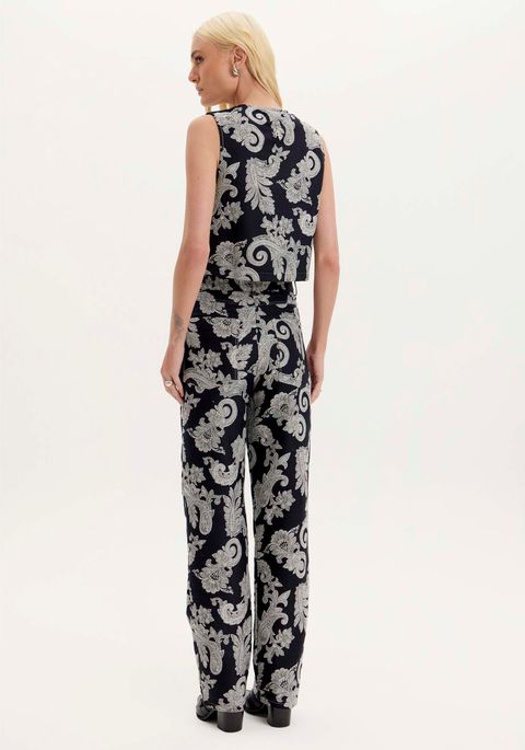 Calça Full Length Jacquard
