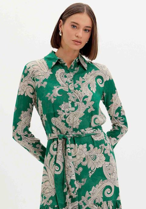 Vestido Chemise Estampado