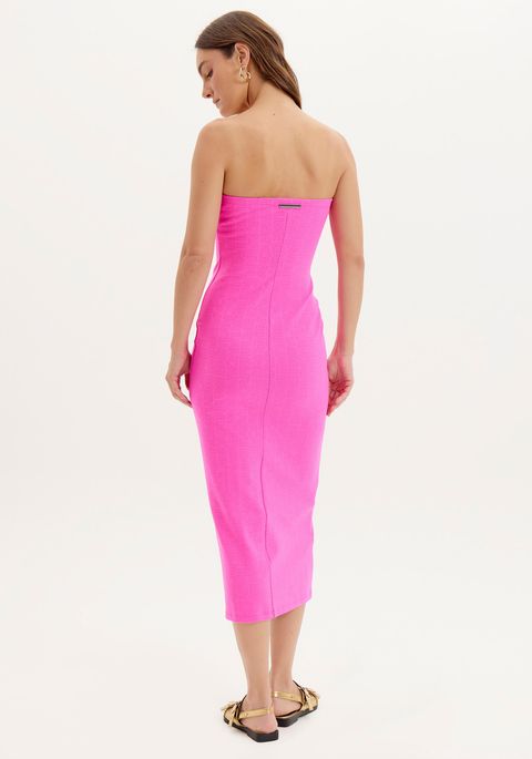 Vestido Super Midi Tomara Que Caia