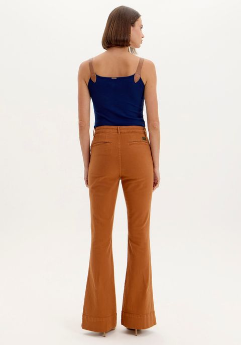 Calça Sarja Flare Super High