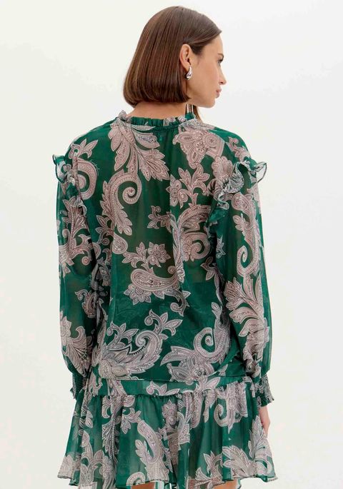 Blusa Manga Longa Estampada