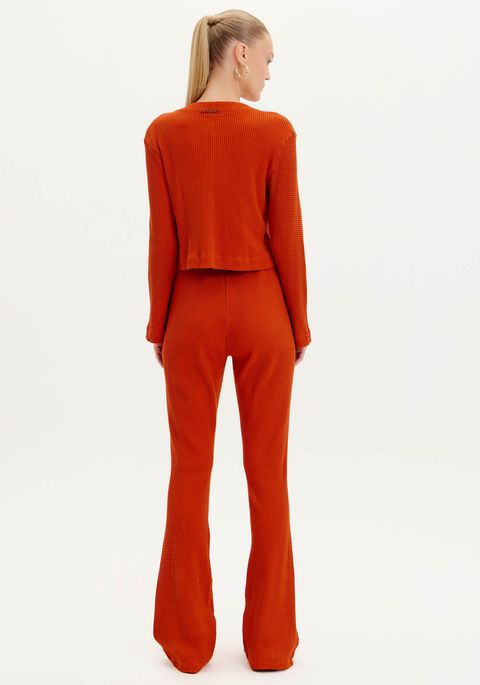 Calça Boot Cut Cintura Alta