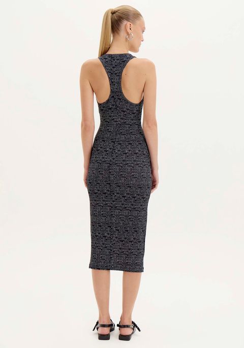 Vestido Midi Estampado