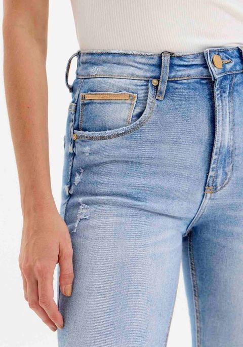 Calça Jeans Flare Super High