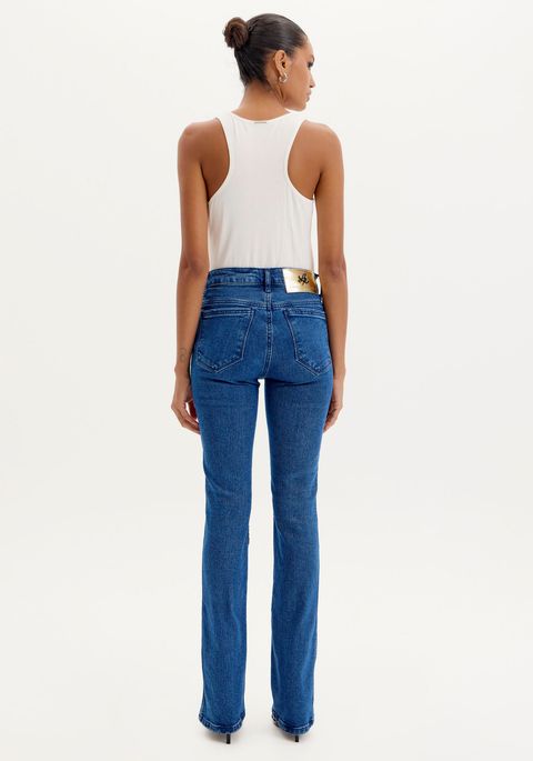 Calça Jeans Boot Cut High