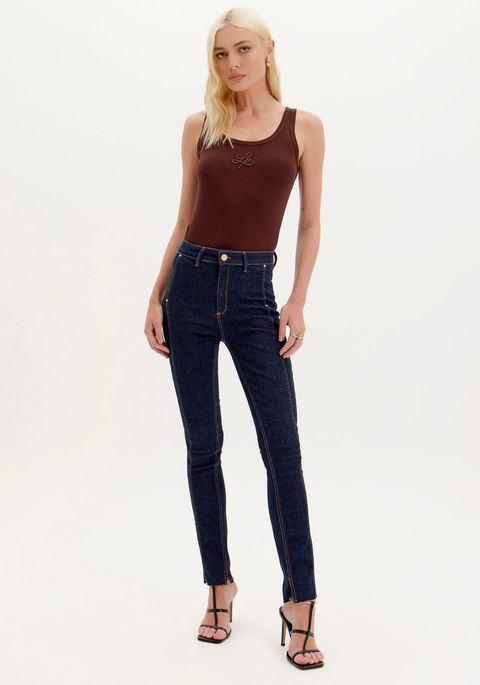 Calça Jeans Skinny Super High