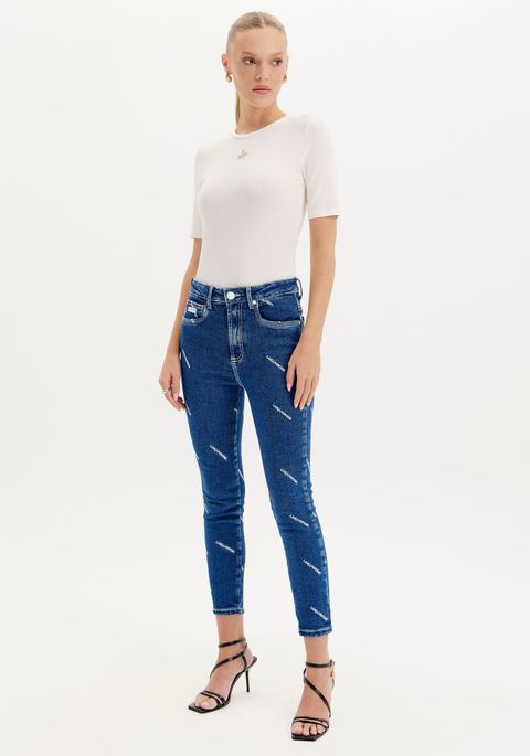 Calça Jeans Skinny Super High