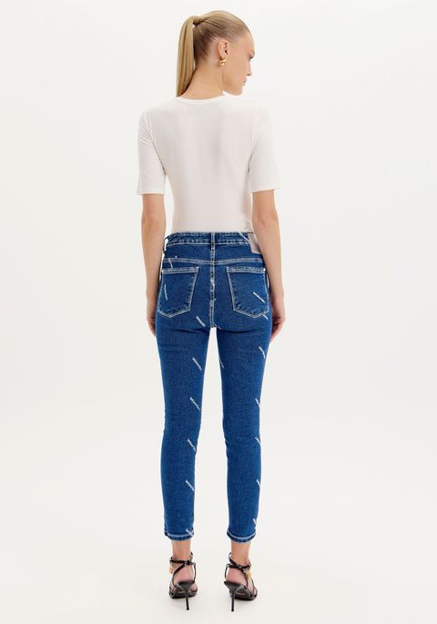 Calça Jeans Skinny Super High