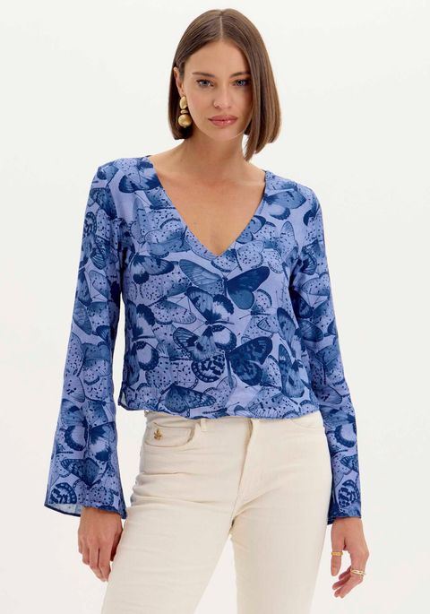 Blusa Decote V