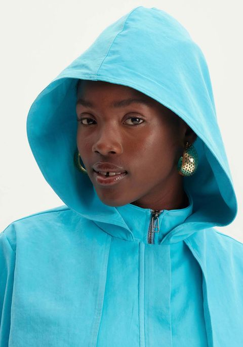 Parka Alongada Com Capuz