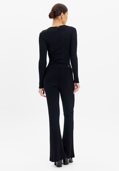 Calça Flare Cintura Alta