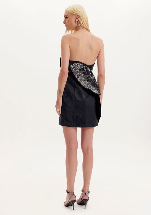 Vestido Curto Com Aplicação