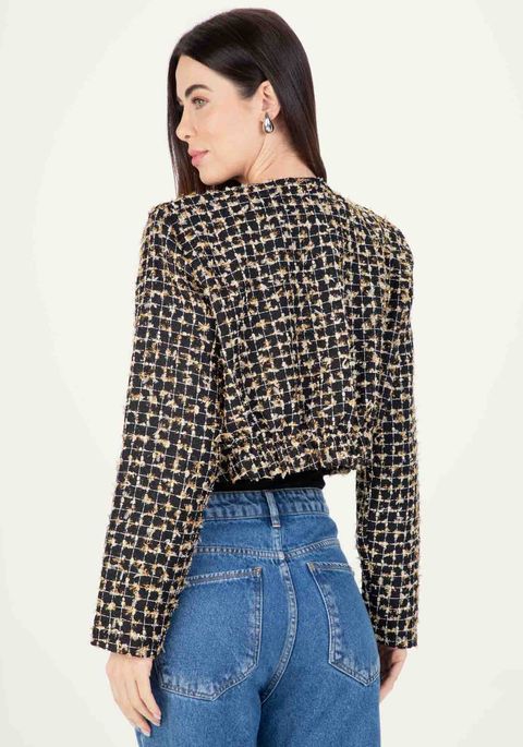 Blazer Cropped Alfaiataria