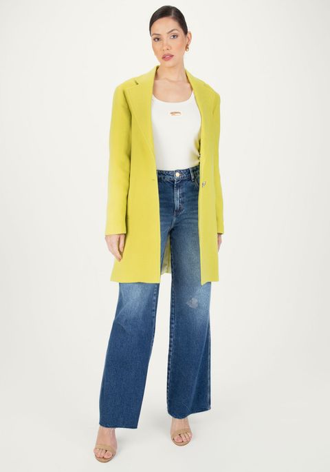 Casaco Oversized Lã Fria