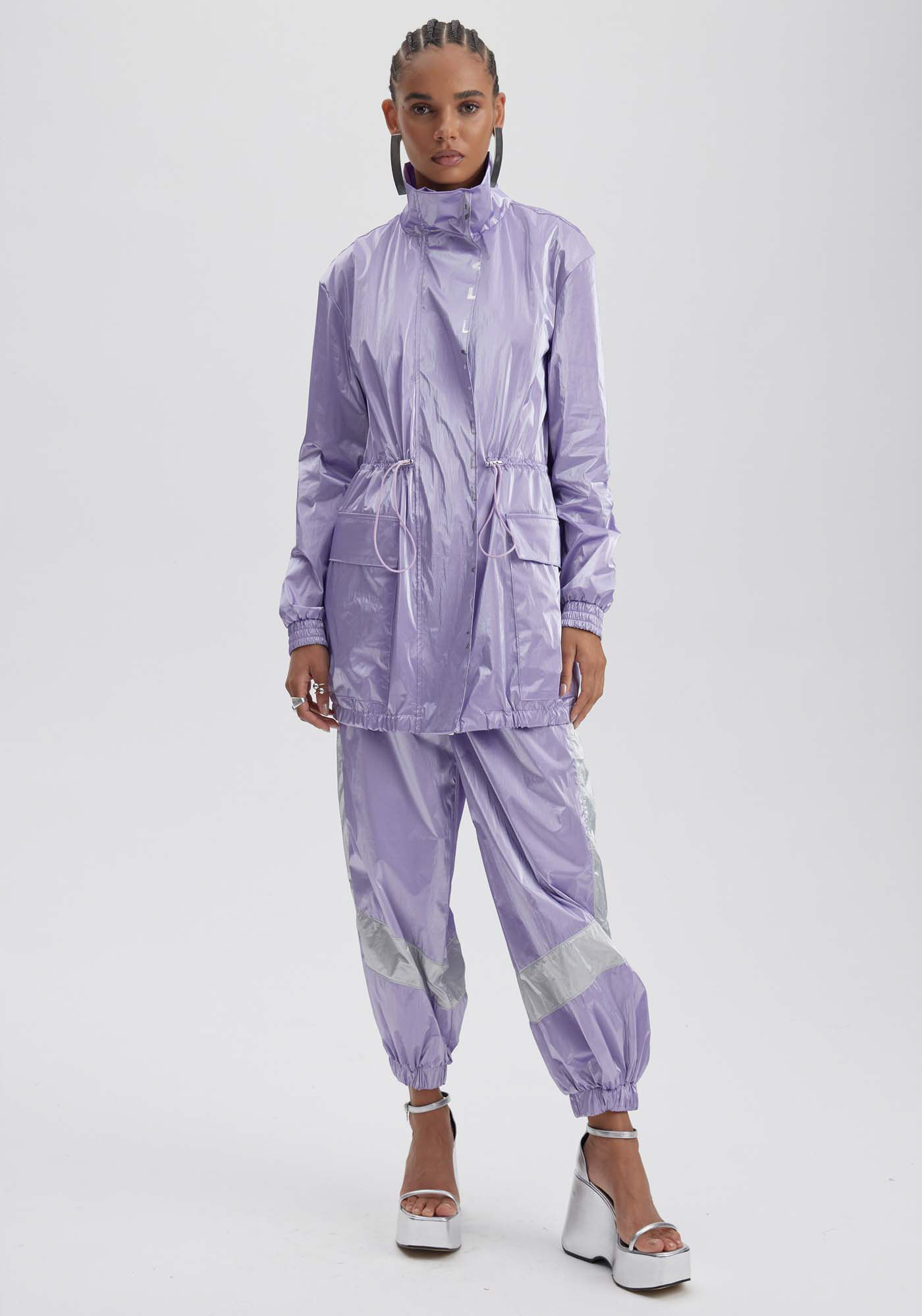 Parka Alongada Com Regulagem