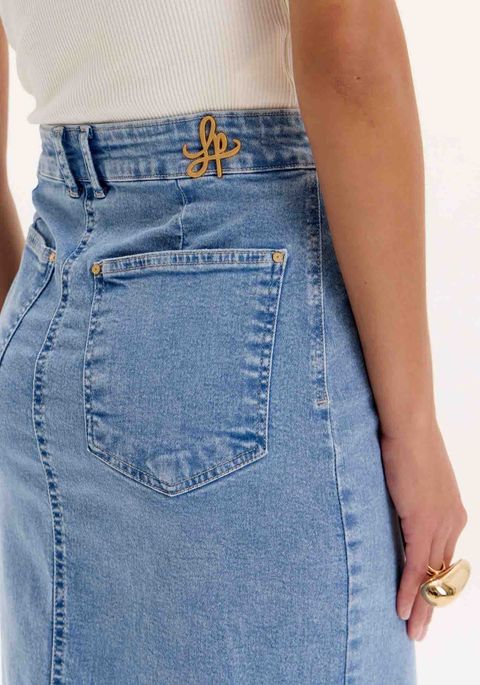 Saia Longa Jeans Sereia