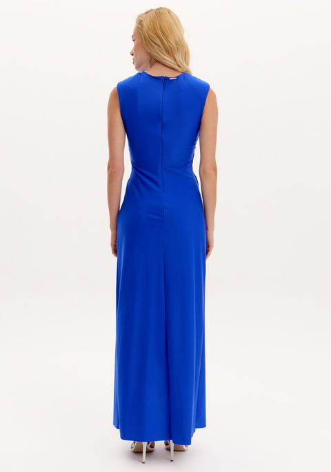 Vestido Super Midi Decote Em V