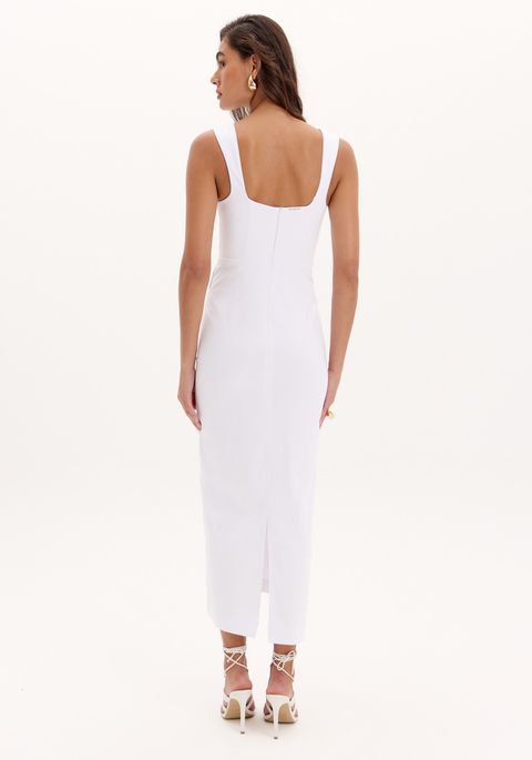 Vestido Super Midi Aplicação
