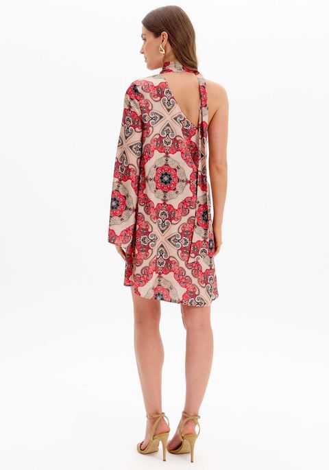Vestido Curto Fluido Amarração