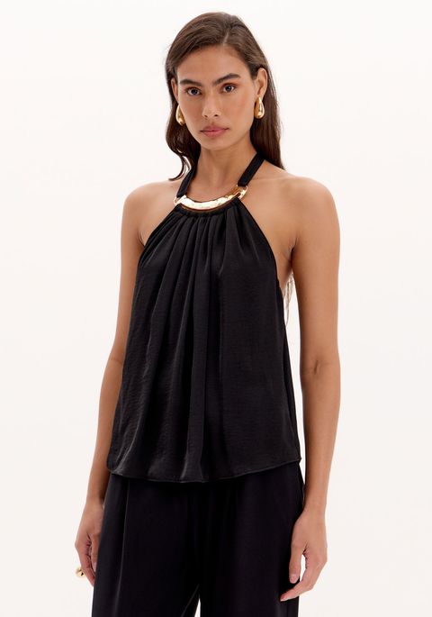 Blusa Fluida Frente Única