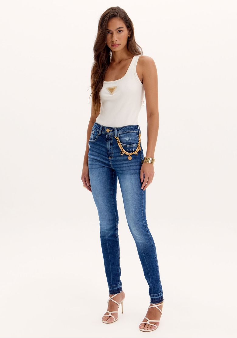 c*a様 nixnut 25SS Las Jeans 98 Calça Jeans Nix Skinny High - Lança Perfume